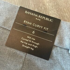 Banana Republic Gray Curvy Fit Trousers